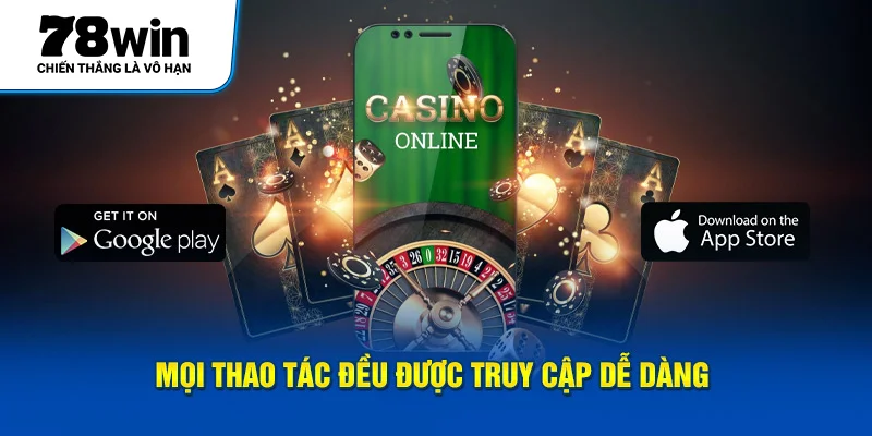 Mọi thao tác đều được truy cập dễ dàng